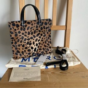 Clare V Petit Leopard Simple Tote
